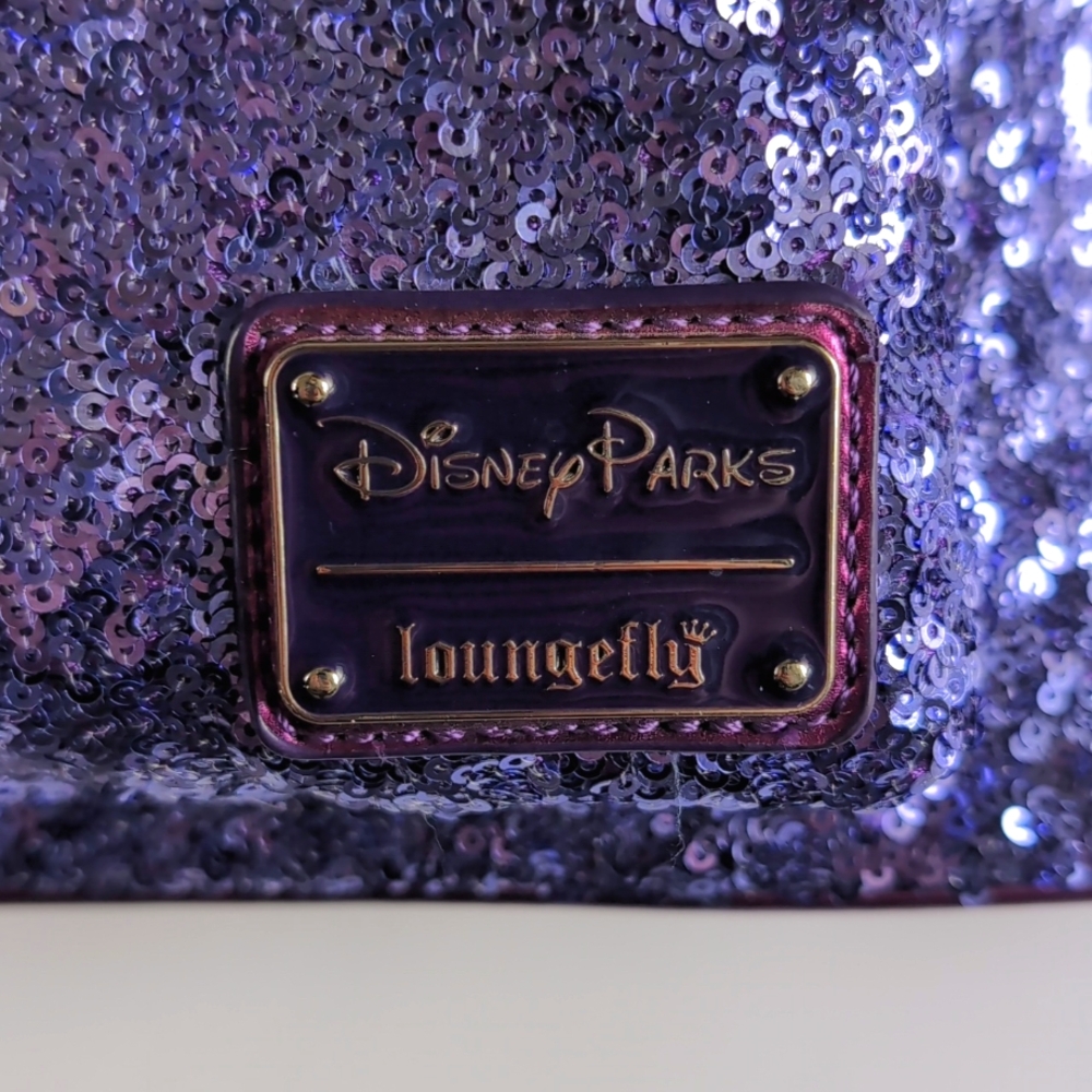 Disney Parks Loungefly Purple Potion Sequin Mini Backpack - Picture 12 of 16